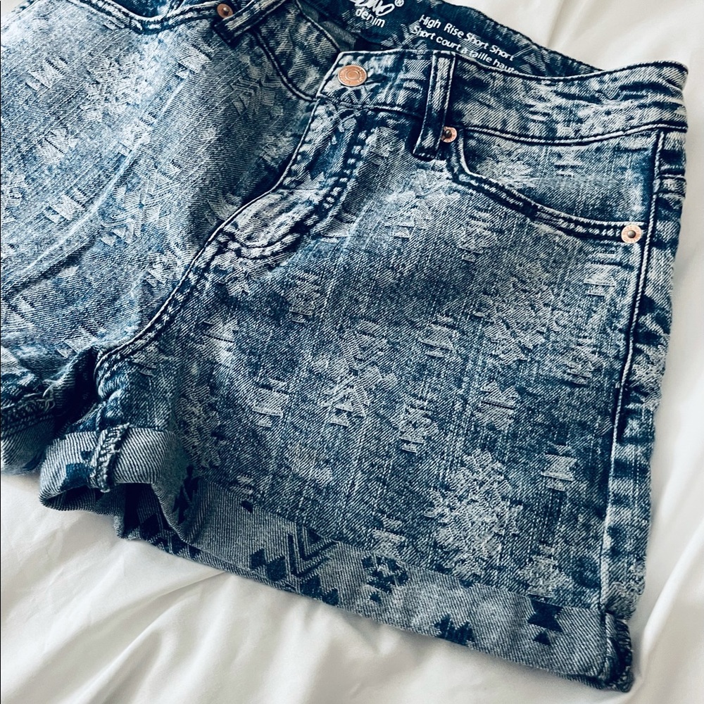 Denim shorts